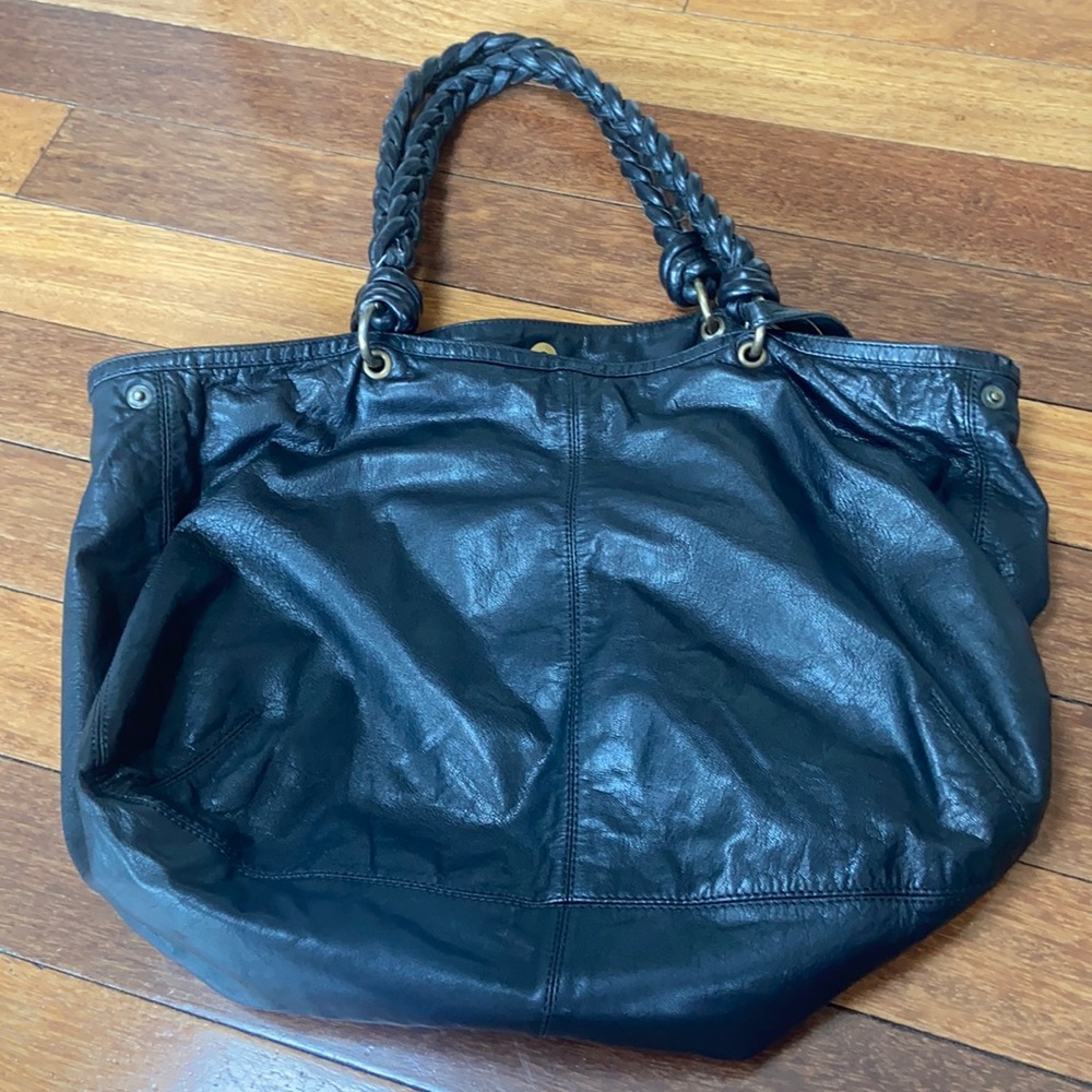 Black oversized Maje bag